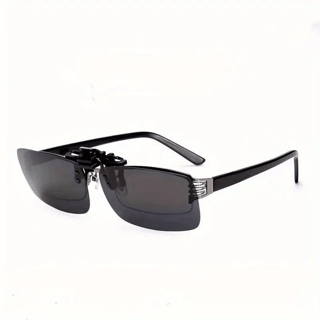 Lunettes de soleil unisexes à clipser avec verres rabattables 2 PC