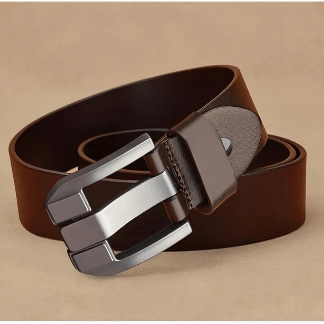 Ceinture Rétro marron Pour Hommes 130 cm Boucle À Épingle