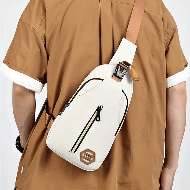 Sac à Bandoulière  Multifonctionnel, Fermeture Éclair, sac de Poitrine,  Sac banane