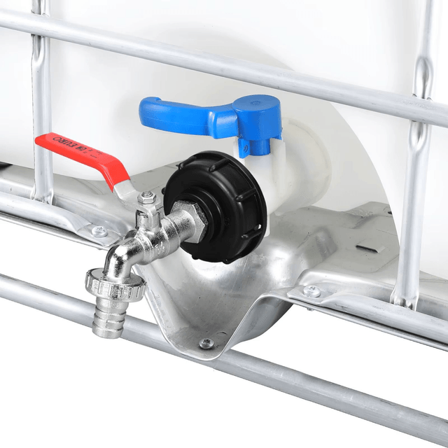 Robinet Cuve 1000L Raccord Robinet avec raccord de tuyau Filetage 3/4,