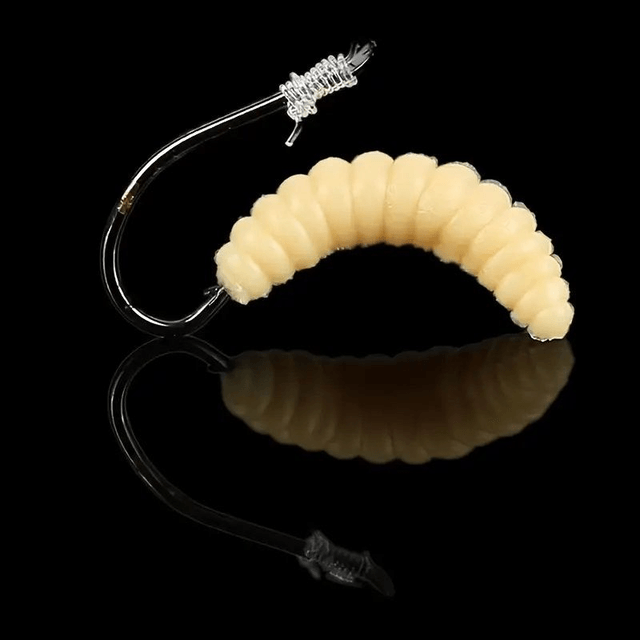  Vers de pain souples appâts d'asticot pour poissons  50 pcs