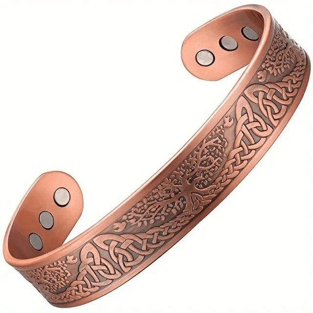 Bracelets Magnétiques en Cuivre avec 6 Magnétophones Ultra Puissants