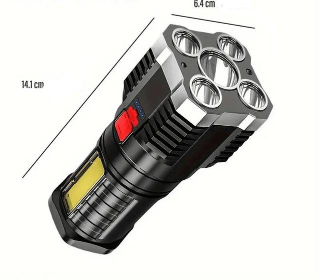 Lampes de poche LED haute puissance lumière latérale, 3 modes d'éclairage