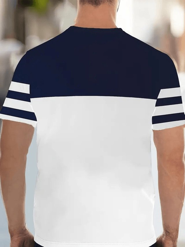 T-shirt pour Homme, respirant en Polyester ancre marine