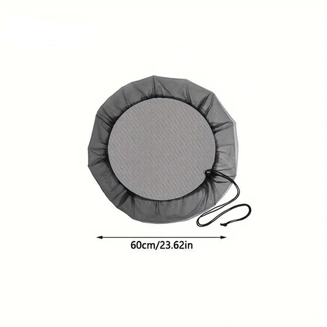 Couvertures de Baril de Pluie en Maille de Polyester Durable avec Cordon de Serrage Protection contre les Feuilles