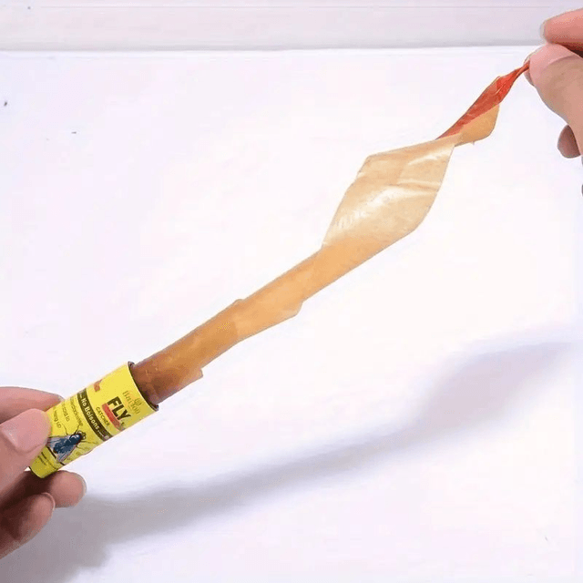 Piège à mouches enroulable Bandes attrape-mouches en plastique