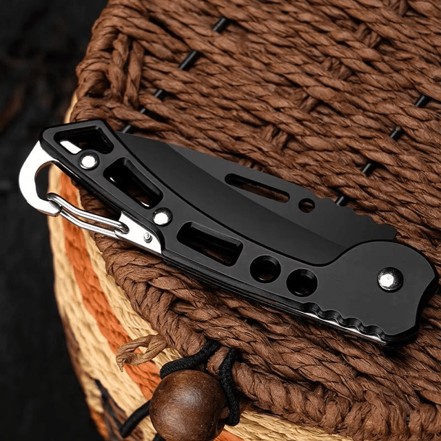 Couteau Pliant extérieur, Mini Couteau de Camping de Poche d'acier Inoxydable