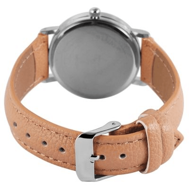 montre femme marque Excellanc bracelet cuir marron