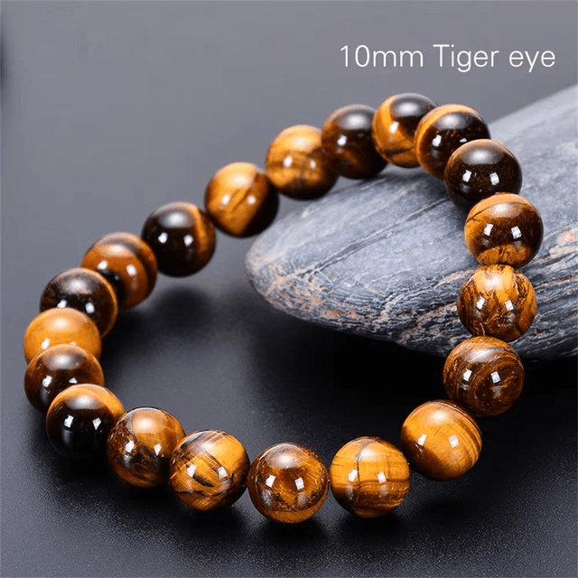 Bracelet en œil de tigre en pierre naturelle de guérison 10 mm