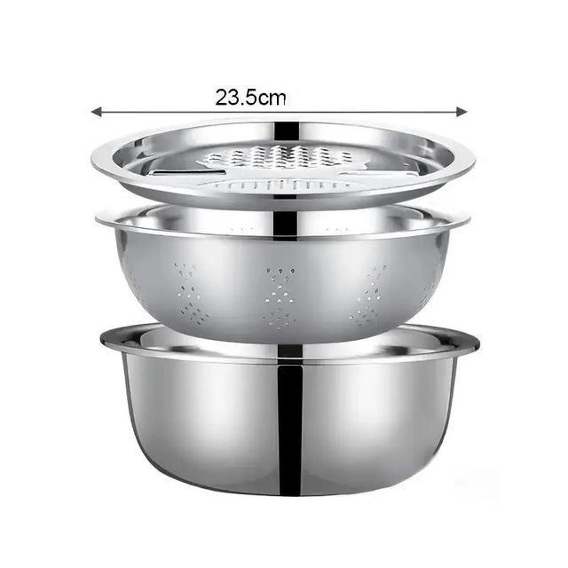 3 pièces passoire en acier inoxydable pour cuisine