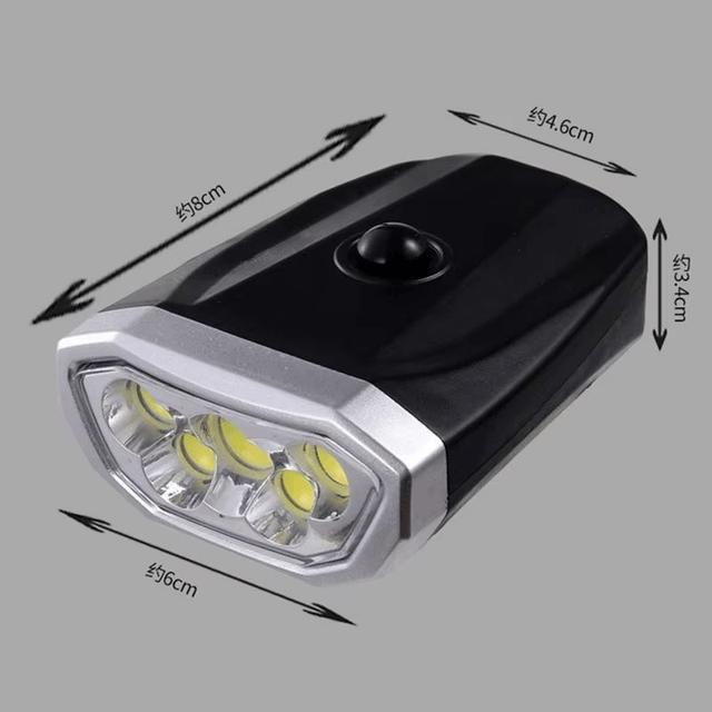 Lampe de vélo avant 5xCOB