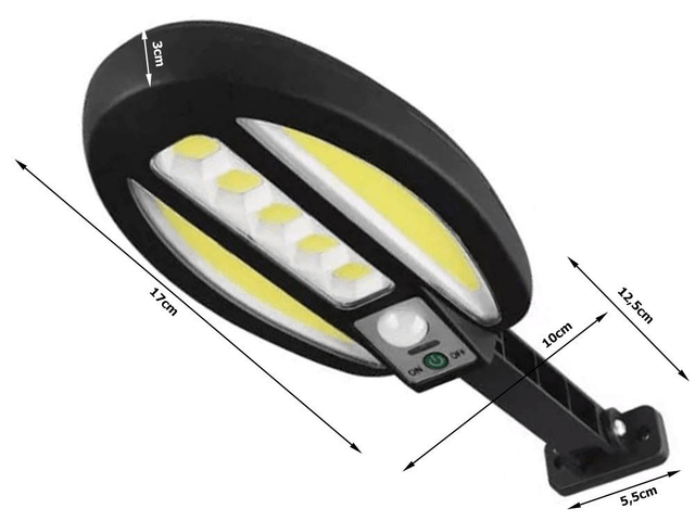 Lampe solaire 95 LED avec détecteur de mouvement