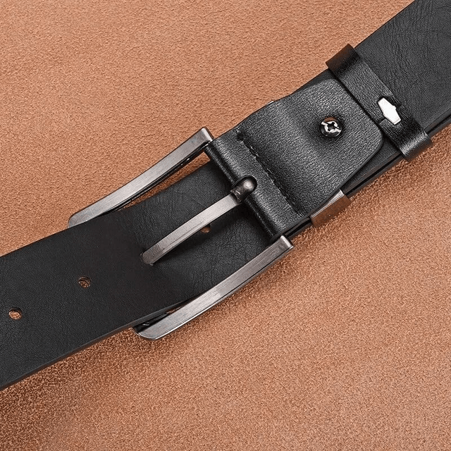 Ceinture de cow-boy en cuir PU pour hommes 120cm