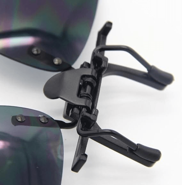 Lunettes de soleil unisexes à clipser avec verres rabattables 2 PC