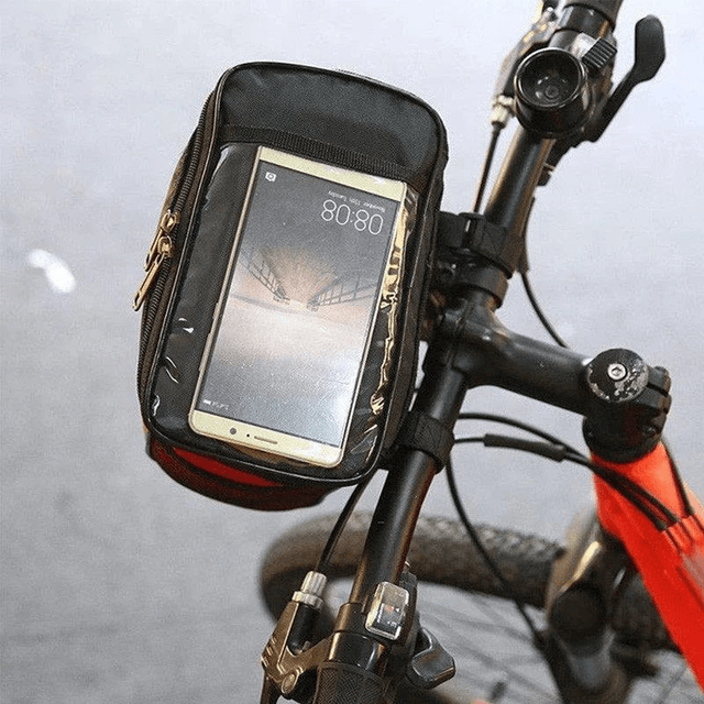 Sacoche de guidon avant de vélo téléphone 