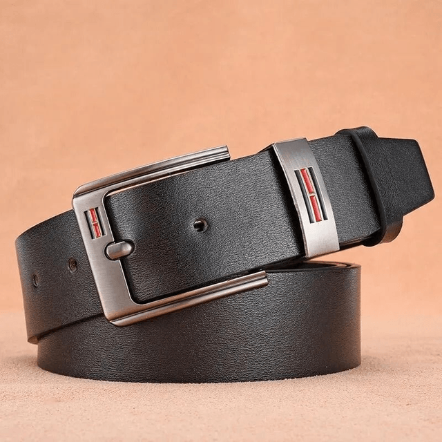 Ceinture de cow-boy en cuir PU pour hommes 120cm