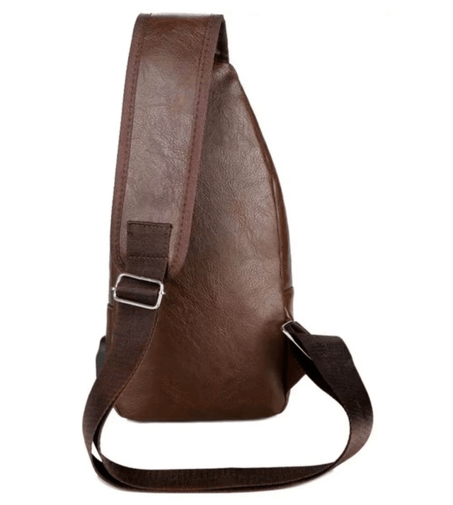 Sac à Bandoulière  Multifonctionnel, Chargement USB, Fermeture Éclair, Poitrine