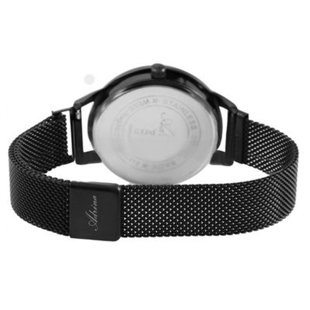 montre marque Adrina femme bracelet magnétique noir