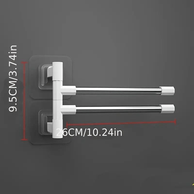 porte serviette Aluminium /2/ Barres pour Salle de Bain