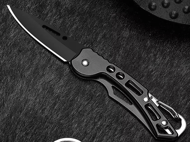 Couteau Pliant extérieur, Mini Couteau de Camping de Poche d'acier Inoxydable