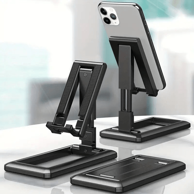 Support de Téléphone Portable Pliable et Rétractable noir