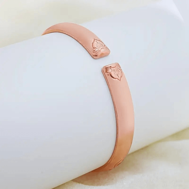 Bracelet en cuivre, bracelet de taille ouverte réglable,  