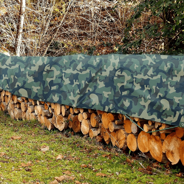 Bâche 1,5 x 6 m armée lourde Camouflage