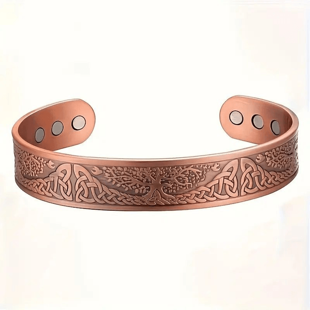 Bracelets Magnétiques en Cuivre avec 6 Magnétophones Ultra Puissants