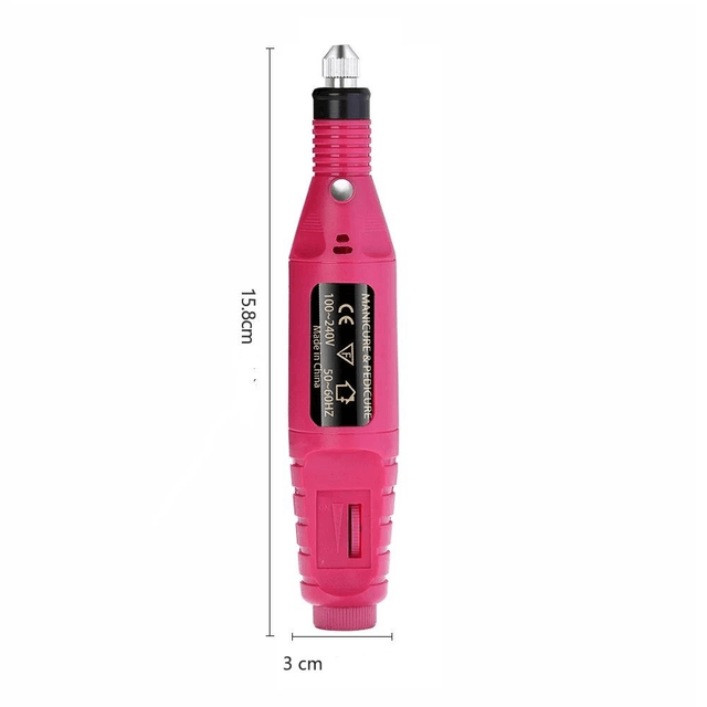 Perceuse à ongles électrique USB, 20000 tr/min noir