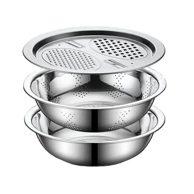 3 pièces passoire en acier inoxydable pour cuisine
