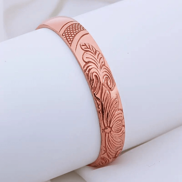 Bracelet magnétique en cuivre, bracelet de taille ouverte réglable, 