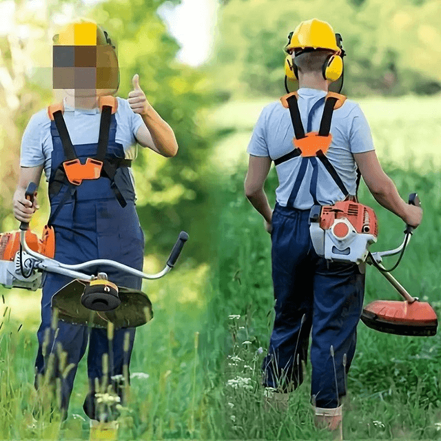 Sangle d'épaule double facilement réglable  pour débroussailleuse