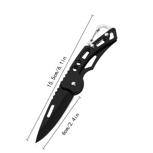 Couteau Pliant extérieur, Mini Couteau de Camping de Poche d'acier Inoxydable
