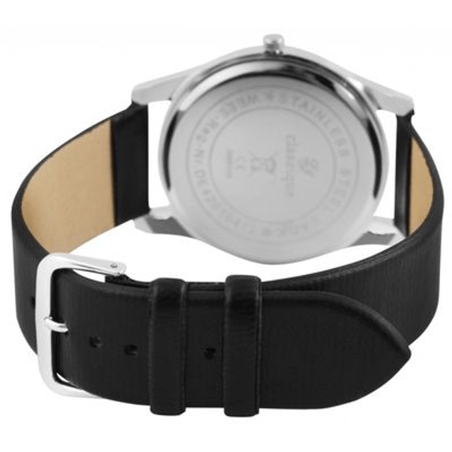 montre homme classique bracelet noir
