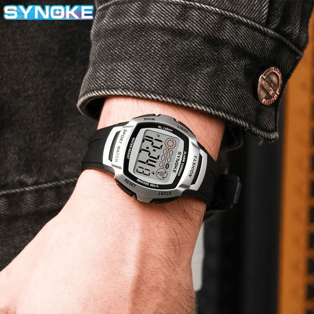 Montre numérique militaire étanche pour homme, montre de sport rétro, montre multifonctionnelle