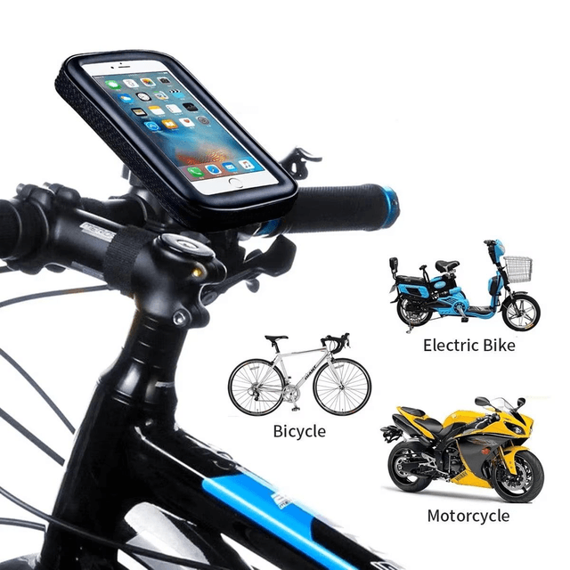 Support de téléphone pour guidon de vélo et moto, étui étanche