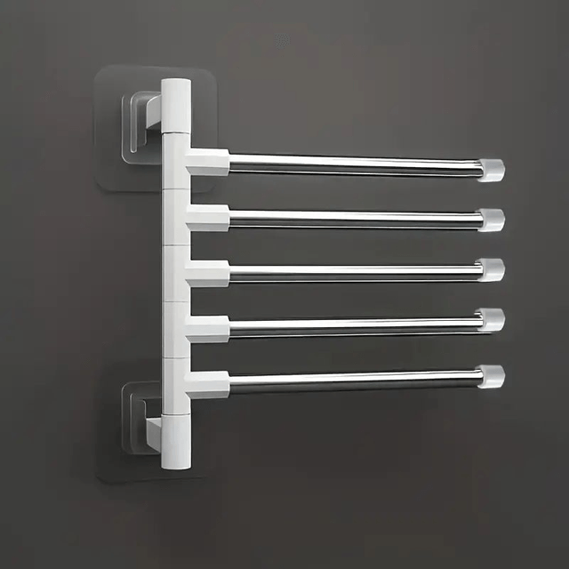 porte serviette de Salle de Bain 5 barres aluminium