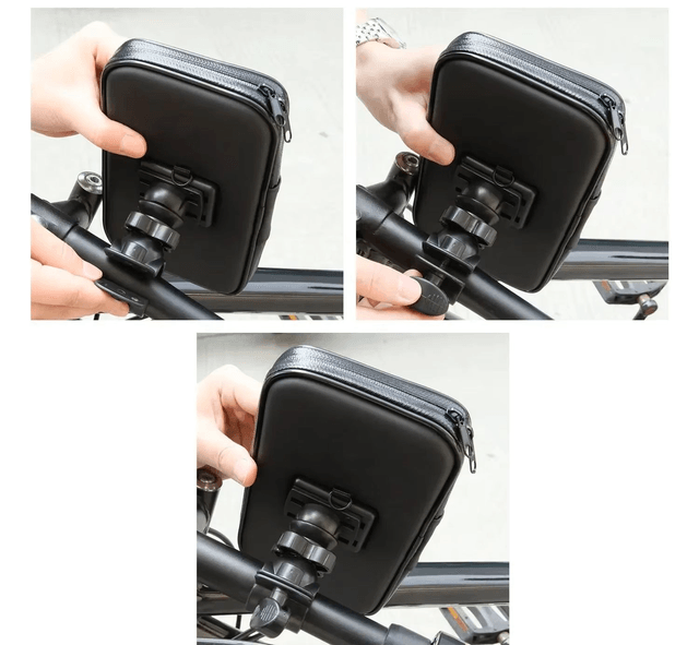 Support de téléphone pour guidon de vélo et moto, étui étanche