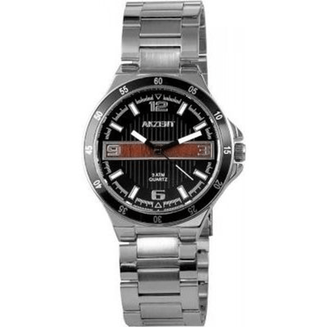 Montre marque Akzent homme bracelet acier inoxydable 