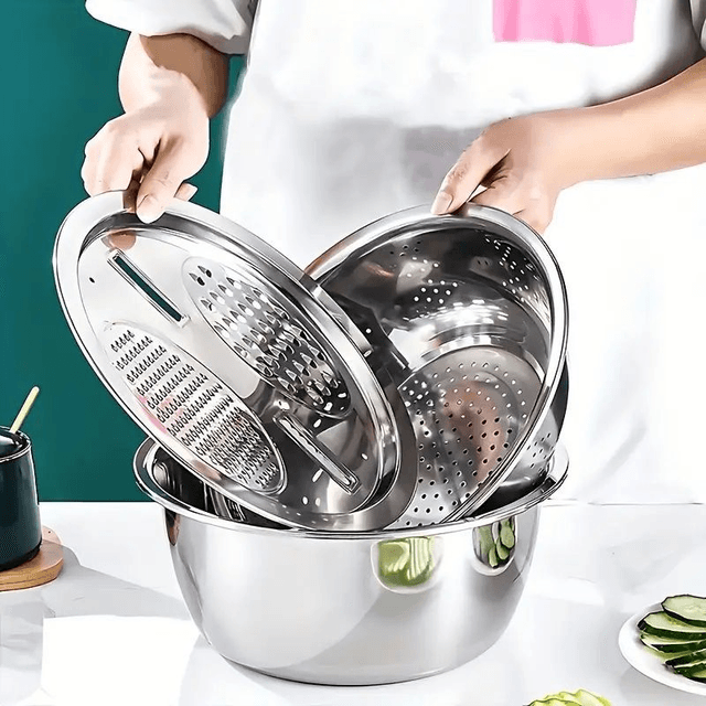 3 pièces passoire en acier inoxydable pour cuisine