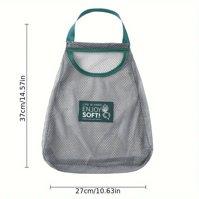 Sac De Rangement 2 Pièce, Sac En Maille Respirante À Suspendre Au Mur Avec Poignée, 
