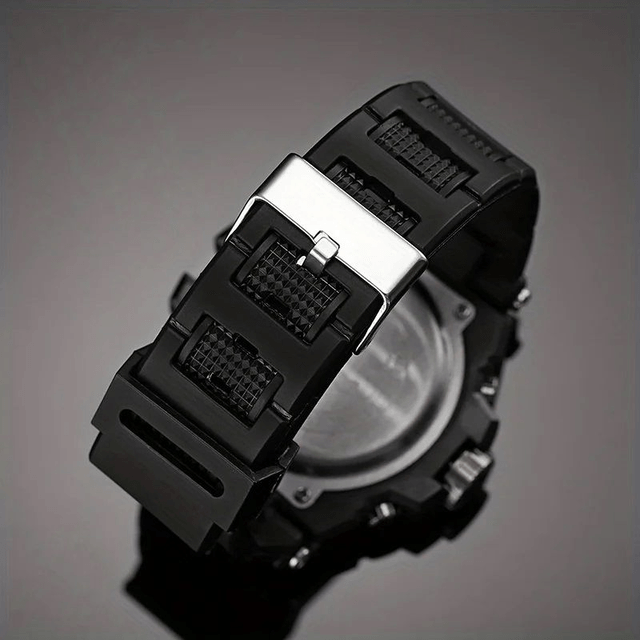 Montre de sport numérique analogique pour homme avec affichage de la date et de l'alarme chrono