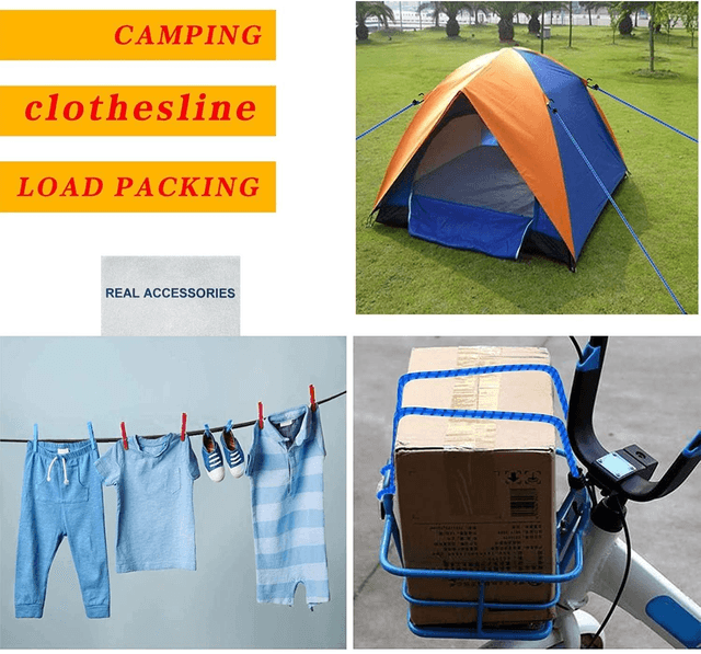 Corde à bagages en caoutchouc 90 cm 4 pcs épaisseur: 9 mm