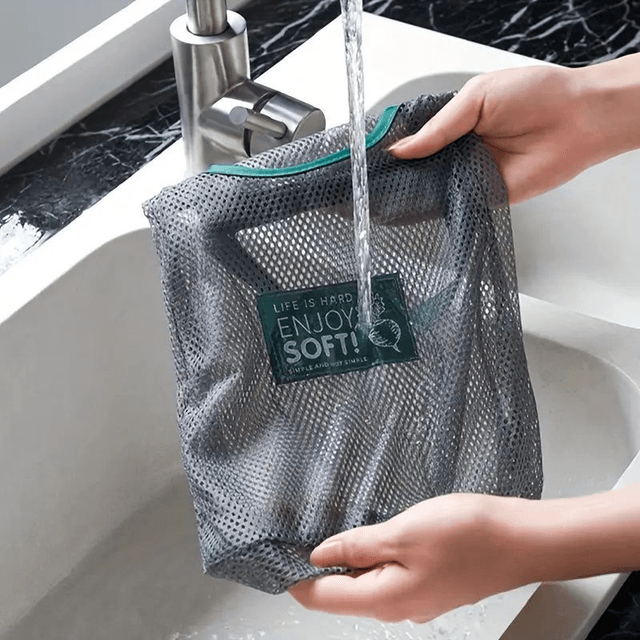Sac De Rangement 2 Pièce, Sac En Maille Respirante À Suspendre Au Mur Avec Poignée, 