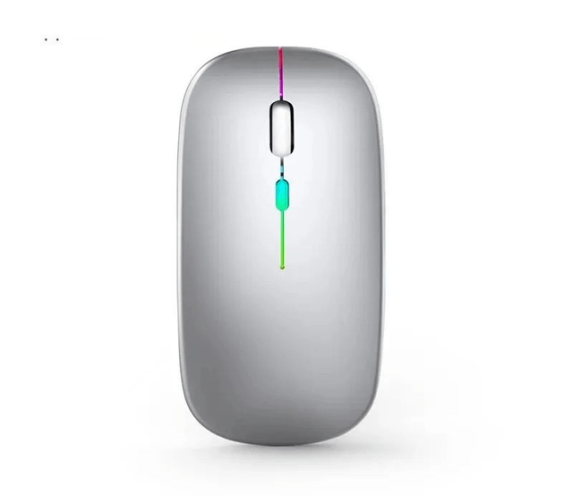 Souris Bluetooth sans fil aste RVB, souris d'ordinateur rétroéclairée par LED,