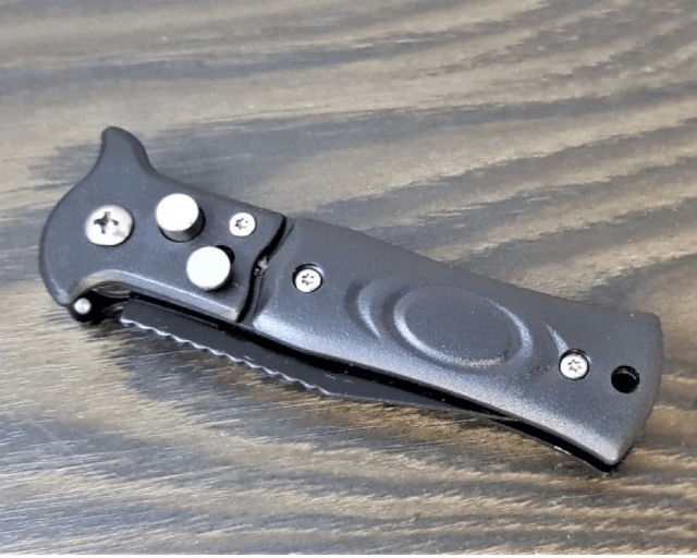 Couteau de poche couteau 15,5cm noir