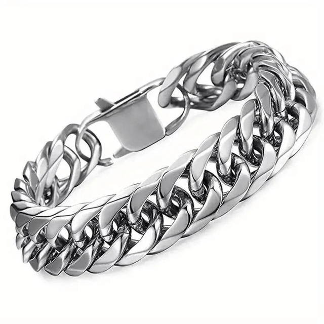 Bracelet Pour Homme En Acier Inoxydable 21cm/ 13mm