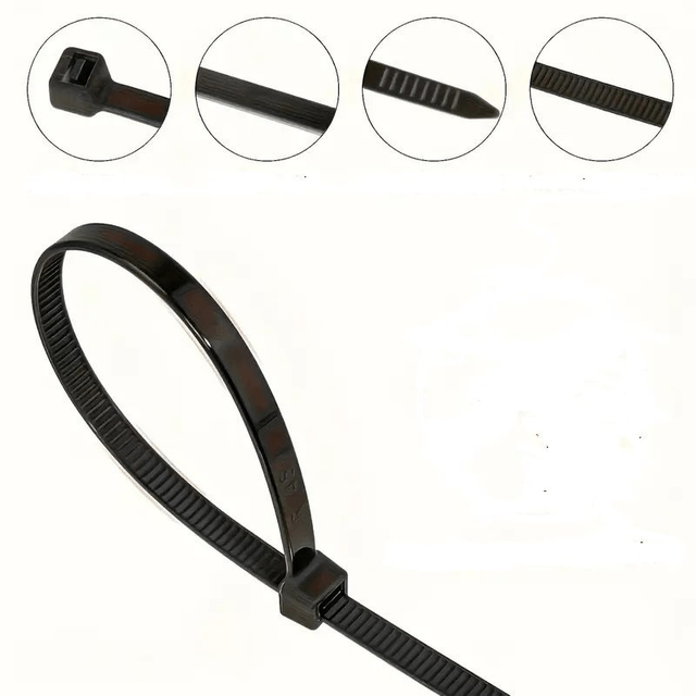 serre-câbles en nylon noir, 3 taille 10/15/20cm, 300PC