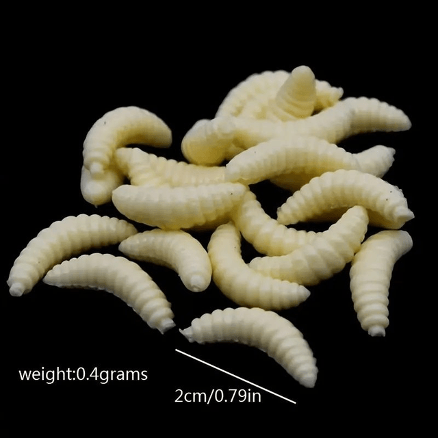  Vers de pain souples appâts d'asticot pour poissons  50 pcs