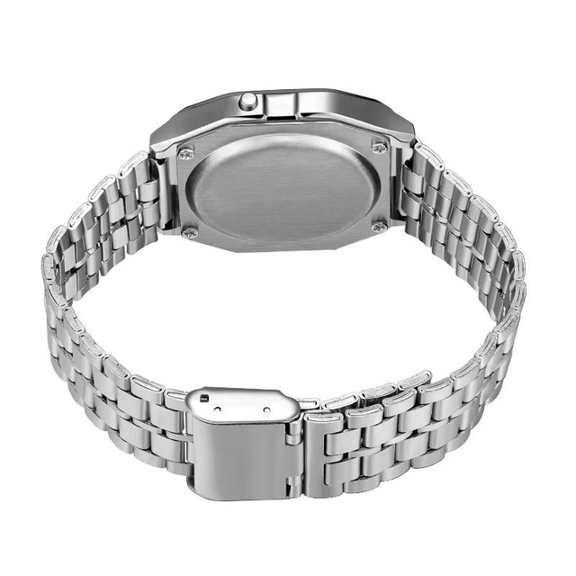 Montres à bracelet en acier pour hommes et femmes, horloge d'affaires multifonction
